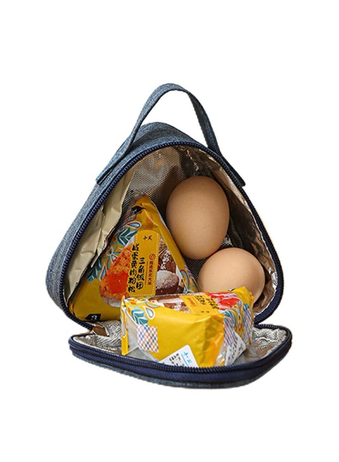 Thermal Lunch Bag Lightweight S22 20×12 cm – Insulated Aluminum Foil Lined Food Storage Bag for Hot & Cold Meals – Portable and Waterproof with Smooth Zipper – Ideal for School, Office, Travel- Blue - Image 2